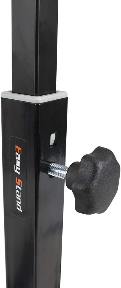 Ibera Bike Stand for 20"-29" - Bicycle Stand for Regular Tires with Non-Scratch & Foldable Steel Frame Design - Adjustable Height & Floor-Mounted Bicycle Storage for Garage, Home or Workshop