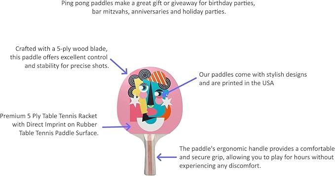 Infusion Table Tennis Paddle and Balls Gift Box Set
