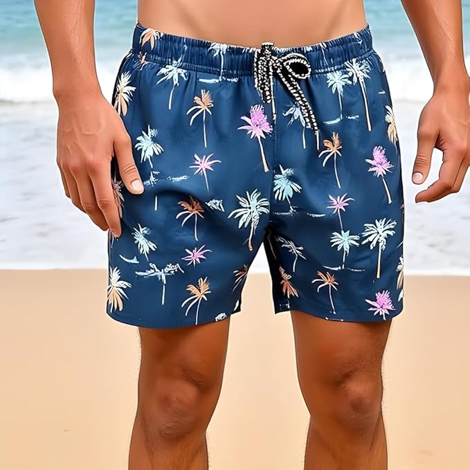 INGEAR Men's Athletic Stretch Workout Shorts Gym Quick Dry Running Trunks Boxer Lining