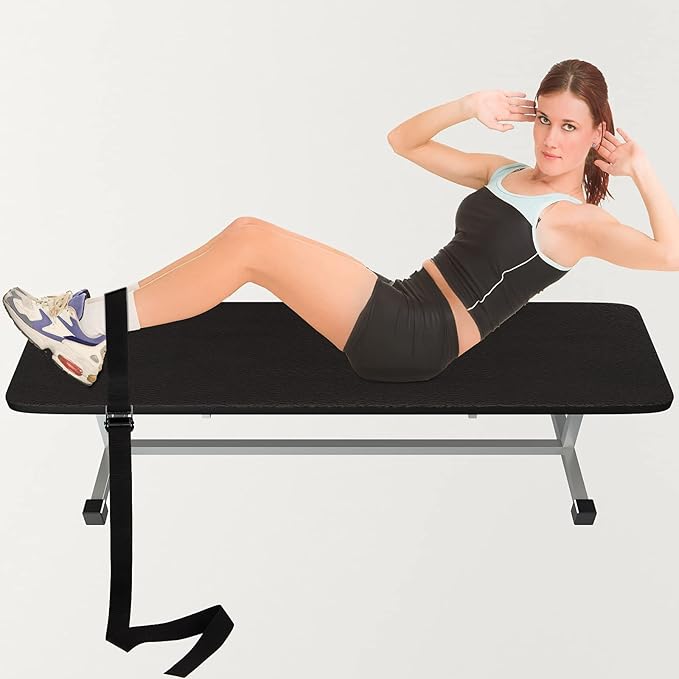 Nordic Strap Nordic Hamstring Curl Strap Bench Hamstring Strap Fitness Curl Belt Gym Leg Strap Exercise Assisted Strap Belt Leg Muscles Exercising for Home Gym Women Men, Black