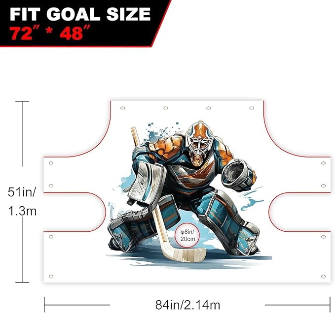 Hockey Shooting Target for Net - Hockey Net Goalie Target -Hockey Goal Targets for Practicing Shooting Accuracy - Hockey Training Equipment