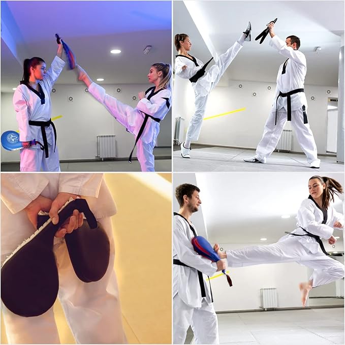 4PCS Taekwondo Kick Pad, Target TKD Kicking Pad, Karate Training Striking Pads, Kickboxing Training Pads, Martial Arts Training Equipment Targets Training Paddles for Kickboxing Karate Training Sports