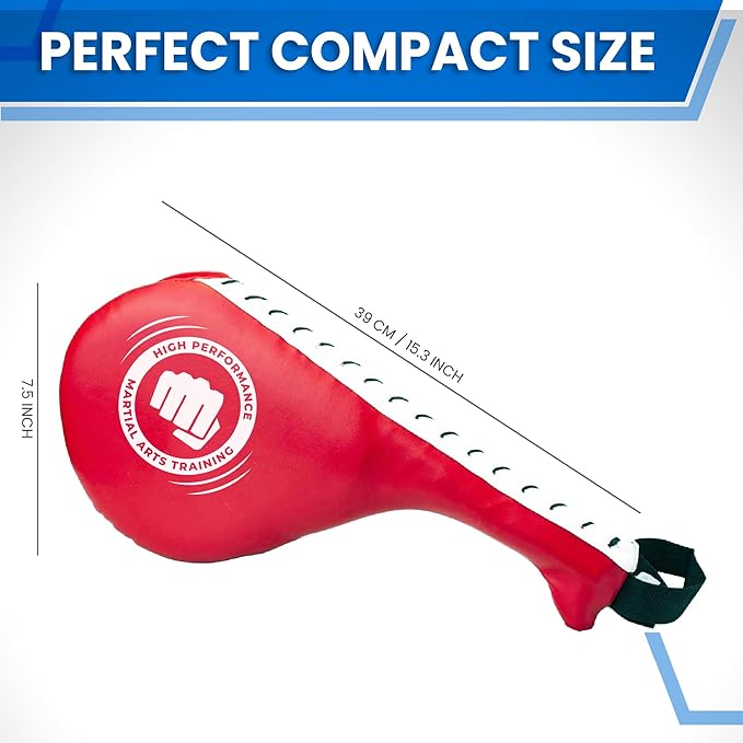 '+Performance Taekwondo Kick pad & Boxing pad | Martial Arts Training Equipment | Karate Pads | Taekwondo Sparring Gear | MMA, Kickboxing, Muay Thai | Kick Pads Martial Arts Target for Kids & Adults.