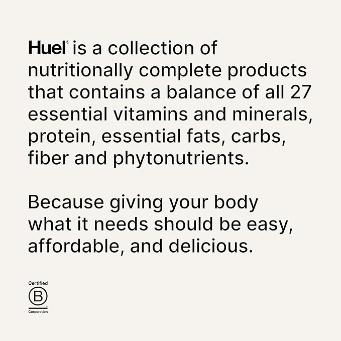 Huel Black Edition | Salted Caramel 40g Vegan Protein Powder | Nutritionally Complete Meal | 27 Vitamins and Minerals, Gluten Free | 17 Servings | Scoop not included to reduce plastic