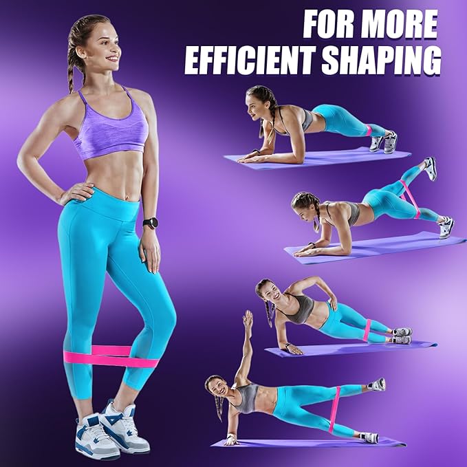 WHATAFIT Resistance Bands, Exercise Bands,Resistance Bands for Working Out, Work Out Bands with Handles for Men and Women Fitness, Strength Training Home Gym Equipment