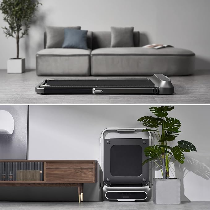 WALKINGPAD R Series Folding Treadmill, 2 in 1 Walking Pad Under Desk Treadmill for Home and Office, Compact Foldable Design with App Control and LED Display, Spacious Belt for Walking or Running