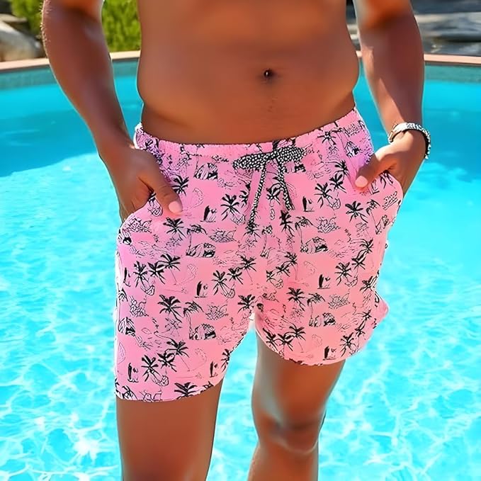 INGEAR Men's Athletic Stretch Workout Shorts Gym Quick Dry Running Trunks Boxer Lining