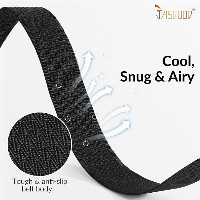 JASGOOD Nylon Canvas Breathable Military Tactical Men Waist Belt With Plastic Buckle