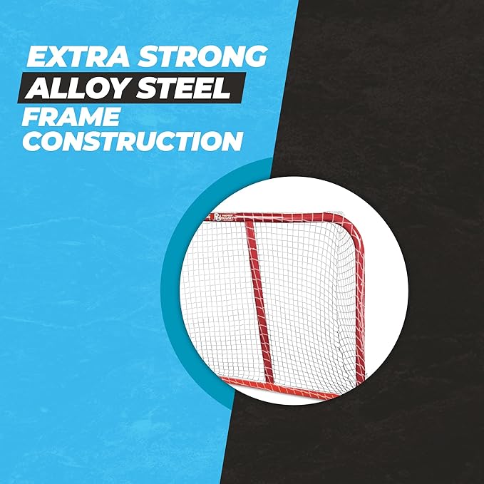 Premier Sports ā 54ā Junior Steel Street Hockey Goal ā Portable Hockey Net for Indoor & Outdoor Use ā Hockey Training Equipment