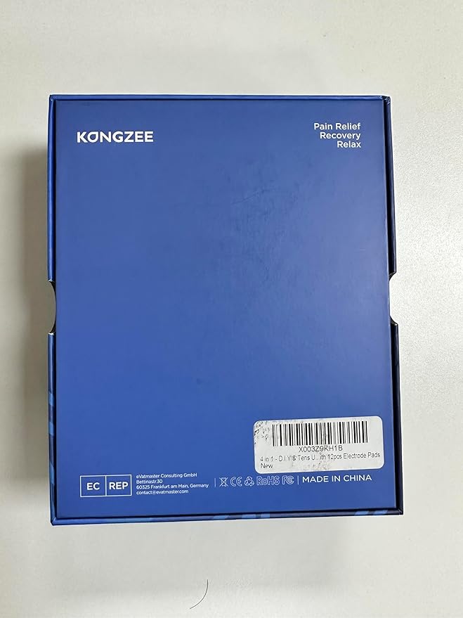 4 in 1 - D.I.Y & Tens Unit & EMS & Massage Muscle Stimulator, Dual Channel TENS Units Therapy Machine for Pain Relief, FDA Cleared Rechargeable Electronic Pulse Massager, with 12pcs Electrode Pads.