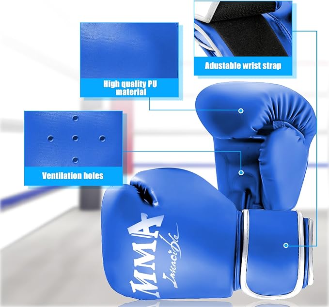 Hanging Punching Bag for Kids, 2FT PU Leather Kicking Bag with Boxing Bag Gloves, Heavy Bag Boxing Equipment for Training Karate Muay Thai Kick Taekwondo(Unfilled)