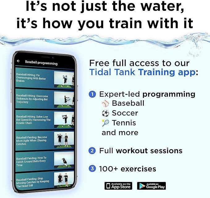 Tube - The Original Aqua Bag - Water Weight Bag up to 49 lbs - Adjustable Workout Sand Bags Weights Alternative - Portable Sandbag Fitness Equipment Set for Home Exercise Gym- Including App