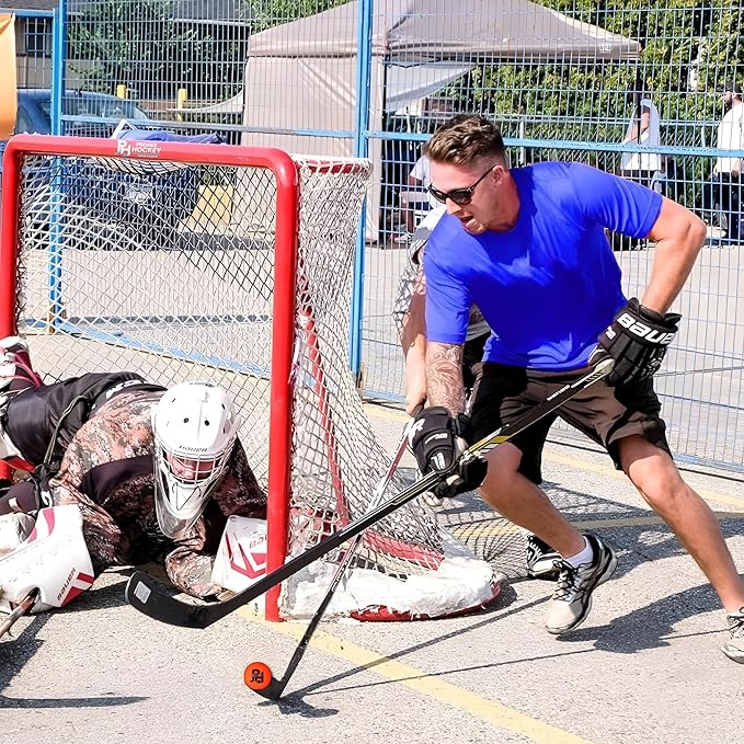 Premier Sports ā 54ā Junior Steel Street Hockey Goal ā Portable Hockey Net for Indoor & Outdoor Use ā Hockey Training Equipment