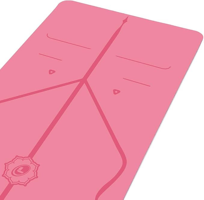 Liforme Original Yoga Mat – Free Yoga Bag Included - Patented Alignment System, Warrior-like Grip, Non-slip, Eco-friendly, sweat-resistant, long, wide, 4.2mm thick mat for comfort