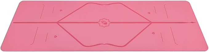 Liforme Original Yoga Mat – Free Yoga Bag Included - Patented Alignment System, Warrior-like Grip, Non-slip, Eco-friendly, sweat-resistant, long, wide, 4.2mm thick mat for comfort