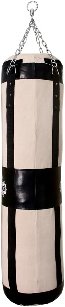 Heavy Canvas Boxing Kickboxing Training Fitness Punching Bag + Chains