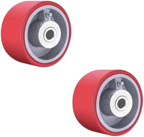 Heavy Duty Casters Wheels 4"5"6"8"DiameterX2"Width Industrial Caster Wheels Polyurethane Wheel with Capacity 800-1,500 lbs/pcs Used in,Trail Jack,Tool Box
