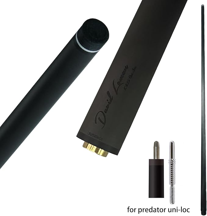 29.13" /Radial Wavy 3/8-10 3/8-11 3/8-14 Uni-Loc 5/16-18 Carbon Pool Cue Single Shaft, Low Deflection Technology, Ultra-Smooth, pro Taper, Easy to Control