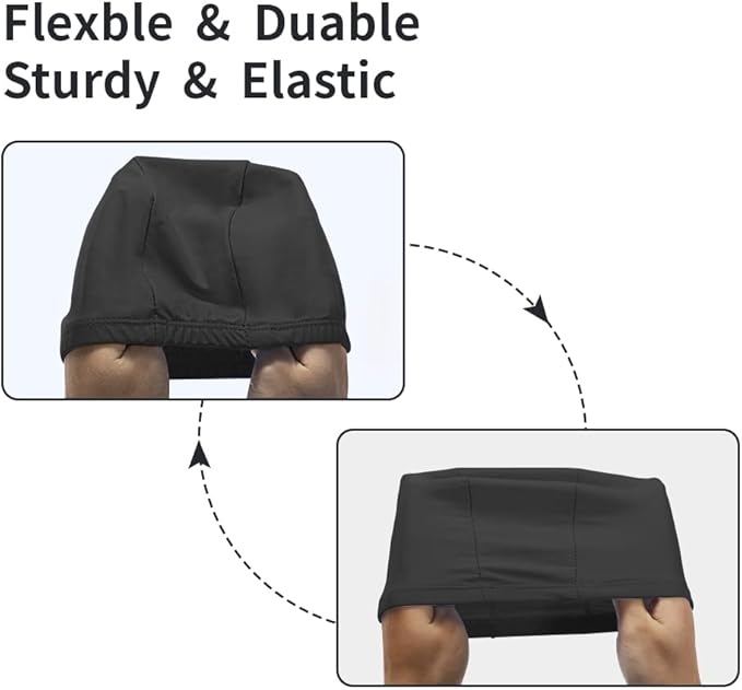 2pcs Cloth Swim Caps for Both Women & Men & Kids Fabric Durable Non-Waterproof Elastic Swimming Pool Cap Bathing Cap for Long and Short Hair