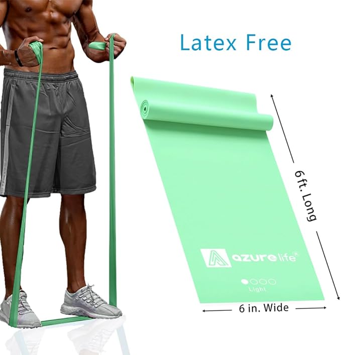 Professional 8 Yards Bulk Resistance Bands Rolls or 5,6,7 ft. Long Non-Latex Elastic Exercise Bands, Stretch Bands for PT, Yoga, Pilates, Rehab, at-Home or The Gym Workouts