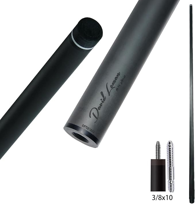 29.13" /Radial Wavy 3/8-10 3/8-11 3/8-14 Uni-Loc 5/16-18 Carbon Pool Cue Single Shaft, Low Deflection Technology, Ultra-Smooth, pro Taper, Easy to Control