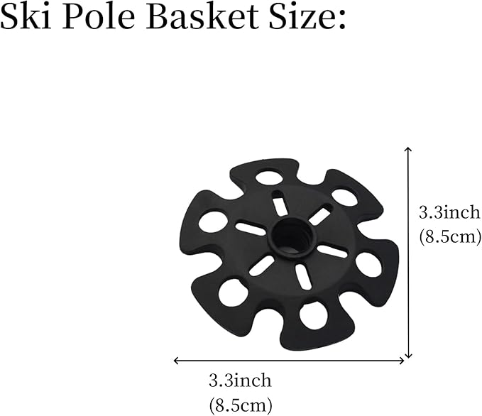 6pcs Walking Stick Tips, Replacement Rubber Tips for Walking Sticks, Trekking Pole Tips Baskets Hiking Pole Tips Feet Shock Absorption Rubber Cane Tips 11mm Diameter Survival Hiking Stick Accessories