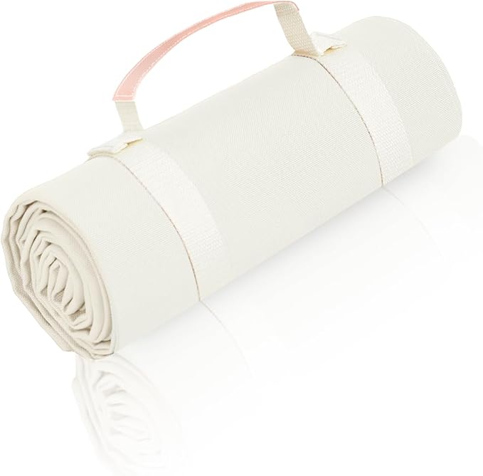 4’9” x 3’3” Compact Minimalist Water Resistant Canvas Mat,Kids/Single Use,Lightweight for Outdoor,Picnic,Beach