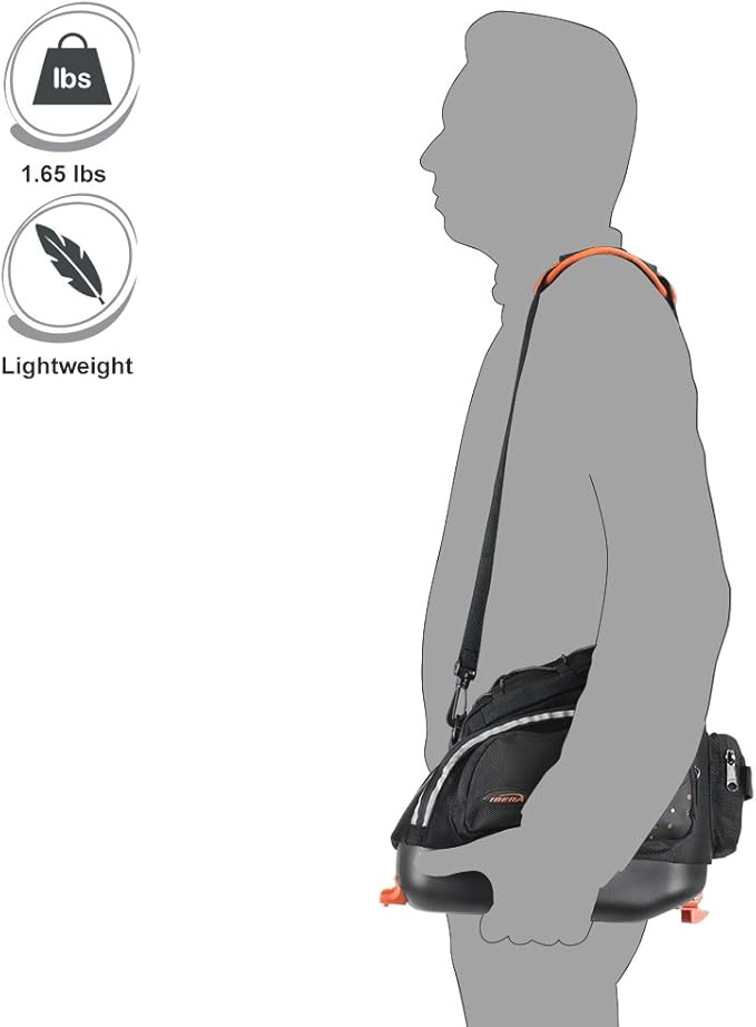 Ibera PakRak Touring Bicycle Seatpost/Disc/Non/Disc Rack and Quick Release Bag