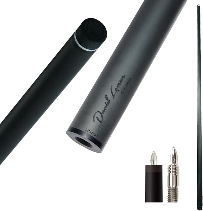 29.13" /Radial Wavy 3/8-10 3/8-11 3/8-14 Uni-Loc 5/16-18 Carbon Pool Cue Single Shaft, Low Deflection Technology, Ultra-Smooth, pro Taper, Easy to Control