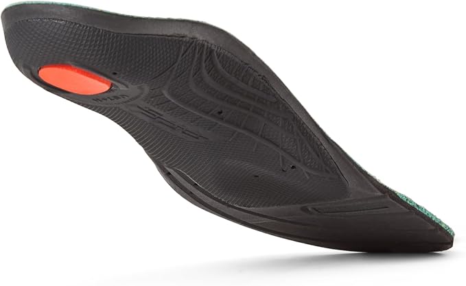 Icebug Comfort Insoles with Dynamic Arch Support, Charcoal High Arch, M 10/W 11.5-12