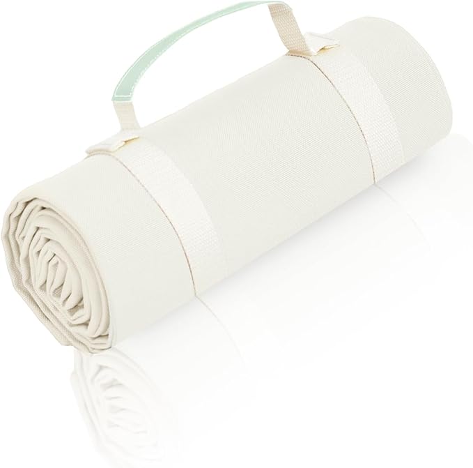 4’9” x 3’3” Compact Minimalist Water Resistant Canvas Mat,Kids/Single Use,Lightweight for Outdoor,Picnic,Beach