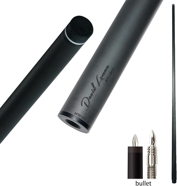 29.13" /Radial Wavy 3/8-10 3/8-11 3/8-14 Uni-Loc 5/16-18 Carbon Pool Cue Single Shaft, Low Deflection Technology, Ultra-Smooth, pro Taper, Easy to Control