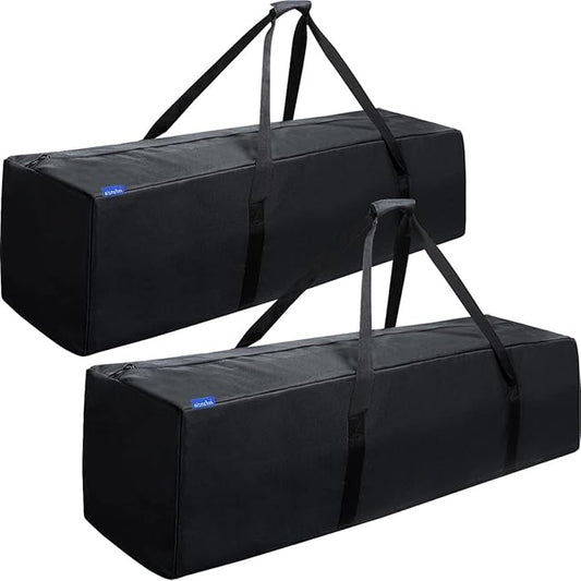 INFANZIA 41 inch Duffel Travel Sports Equipment Bag, 2PCS Long Luggage Bag with Upgrade Zipper Water Resistant, Extra Large Foldable Storage Bag for Camping, Tent, Tripod, Fishing