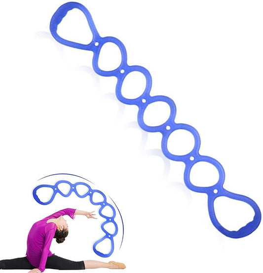 7 Ring Stretch Resistance Exercise Band, BetterJonny Workout Bands Yoga Stretching，Foot, Leg and Arm Exerciser for Home or Fitness Center Workout Walking Exercise