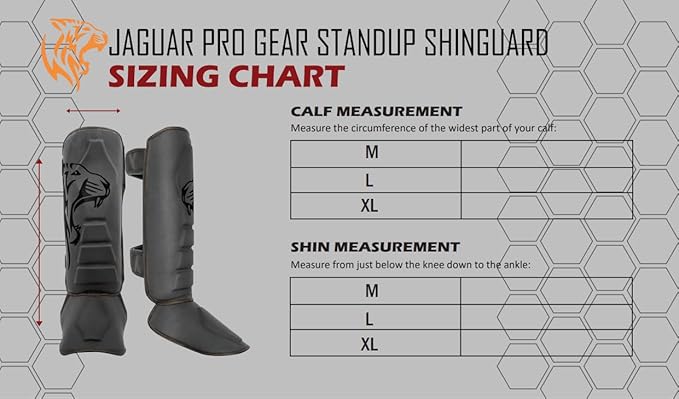 Jaguar PRO Series - Shin Instep for Boxing MMA Muay Thai Krav MAGA Training & Competition