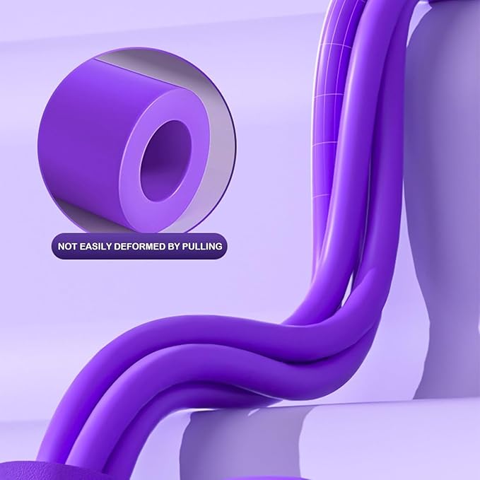 6 Tube Pedal Ankle Puller with 8 Shape Resistance Band, Fitness Resistance Bands for Women, Exercise Bands with Handles, Workout Bands for Abdomen, Waist, Leg, Hip