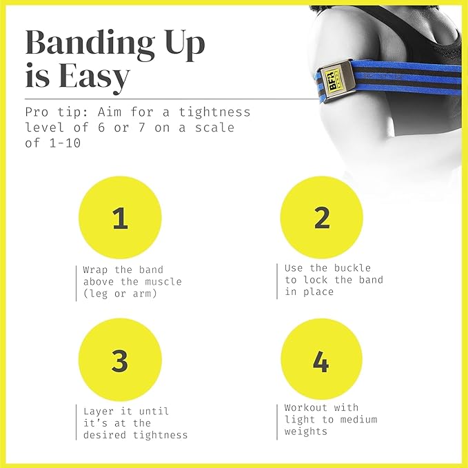 Bands Blood Flow Restriction Bands for Arms Legs & Glutes Extra Wide 2" Straps for Occlusion Training Quick-Release Elastic Strap Ideal for Muscle Growth Without Heavy Weights