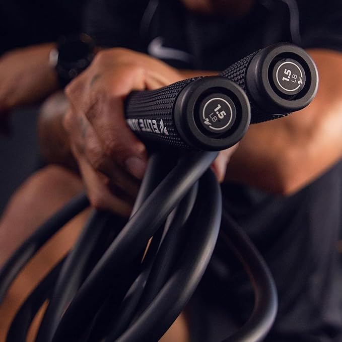 Muay Thai 3.0 Weighted Jump Rope for Men & Women - Professionally Designed for High-Intensity Training | MMA & Fitness - Full Body Workout Weighted Rope