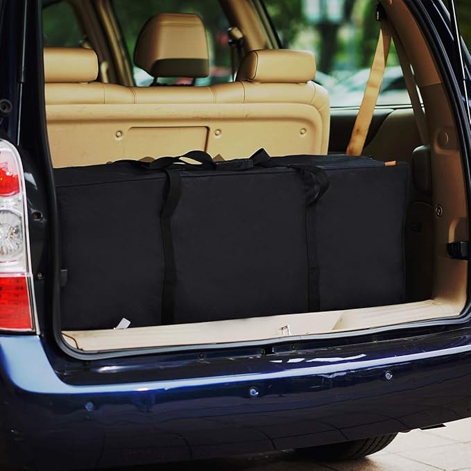 INFANZIA 47 inch Duffel Travel Sports Equipment Bag, Long Luggage Bag with Upgrade Zipper Water Resistant, Extra Large Foldable Storage Bag for Camping, Tent, Tripod, Fishing