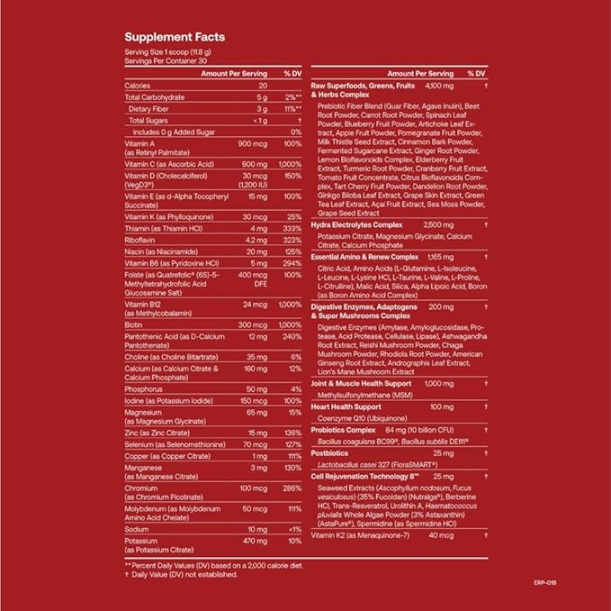 IM8 Daily Ultimate Essentials All-in-One Multivitamin Supplement (30 Servings, Starter Kit - Scoop + Tumbler Included)