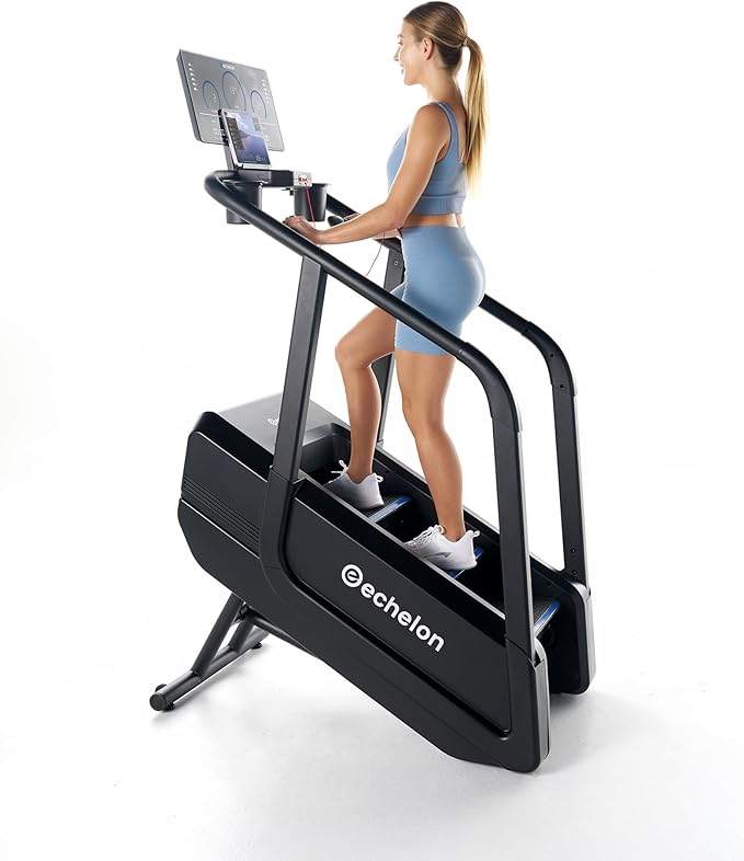 Echelon Summit Stairmill for Home Cardio with 22 Inch LCD Console, 14-140 Steps/Min, Bluetooth Heart Rate Monitoring, Wireless Charging, 12 Pre-Programmed Workouts + Echelon Fit App Connectivity