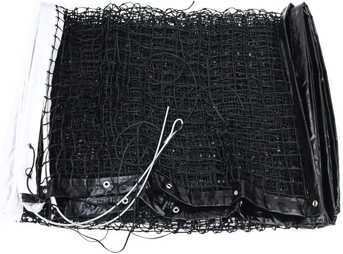 42FT Professional Tennis Net - 12.7m x 1.07m, Heavy-Duty Nylon & PE Construction, UV-Resistant, with Galvanized Steel Rope & Copper Grommets for Indoor/Outdoor Tennis Courts