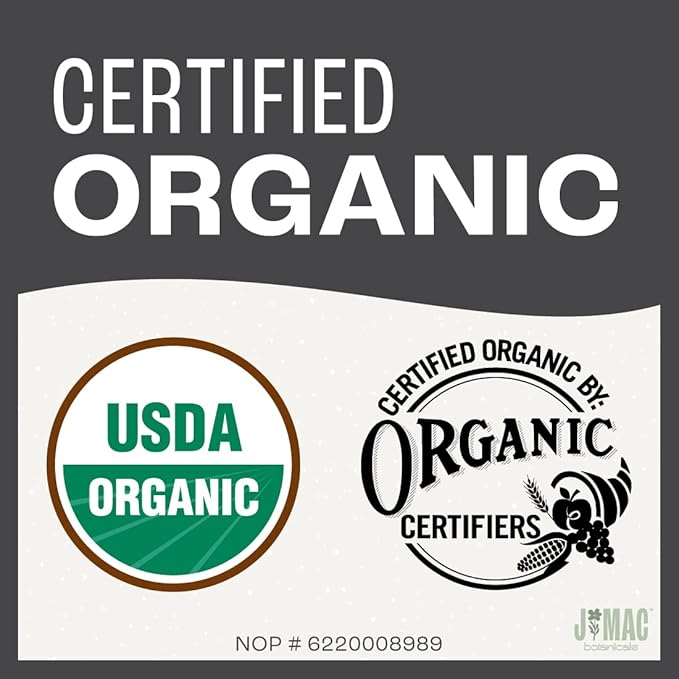 J MAC BOTANICALS Organic Moringa Leaf (16 oz) dried organic leaves from the Egyptian Nile Valley, malunggay leaves fresh