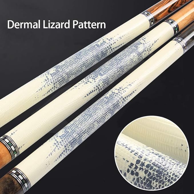 2-Piece Pool Cue Stick + Pool Cue Case with Carbon Extension