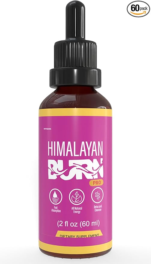 Himalayan Burn Pro Dietary Supplement, 2 fl oz, Natural Energy Blend, 60 Servings (1)