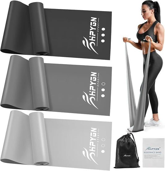 Resistance Bands, Exercise Bands, Physical Therapy Bands for Strength Training, Yoga, Pilates, Stretch Elastic Band with Different Strengths, Workout Bands for Home Gym