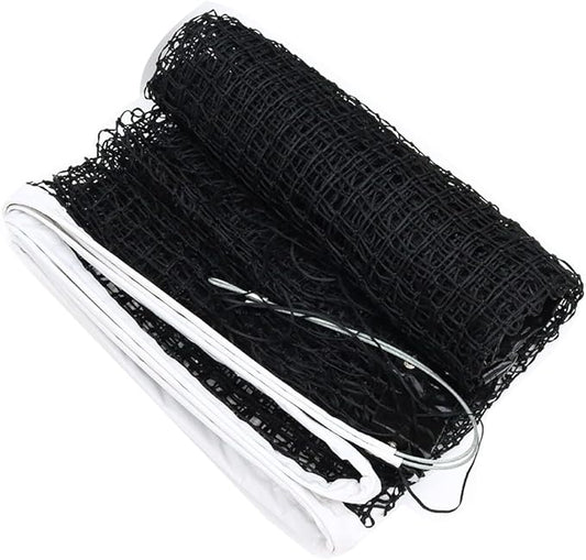 42FT Professional Tennis Net - 12.7m x 1.07m, Heavy-Duty Nylon & PE Construction, UV-Resistant, with Galvanized Steel Rope & Copper Grommets for Indoor/Outdoor Tennis Courts