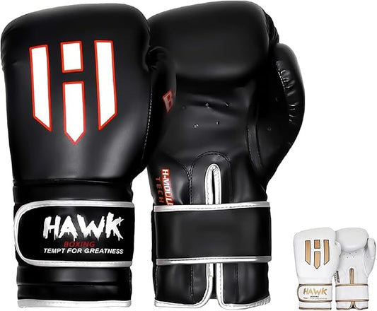 Hawk Sports Boxing Gloves for Men and Women, Comfy Boxing Training Gloves with Foam Padding for Throwing Power Punches with Confidence, Heavy Bag Boxing Gloves for Training and Sparring