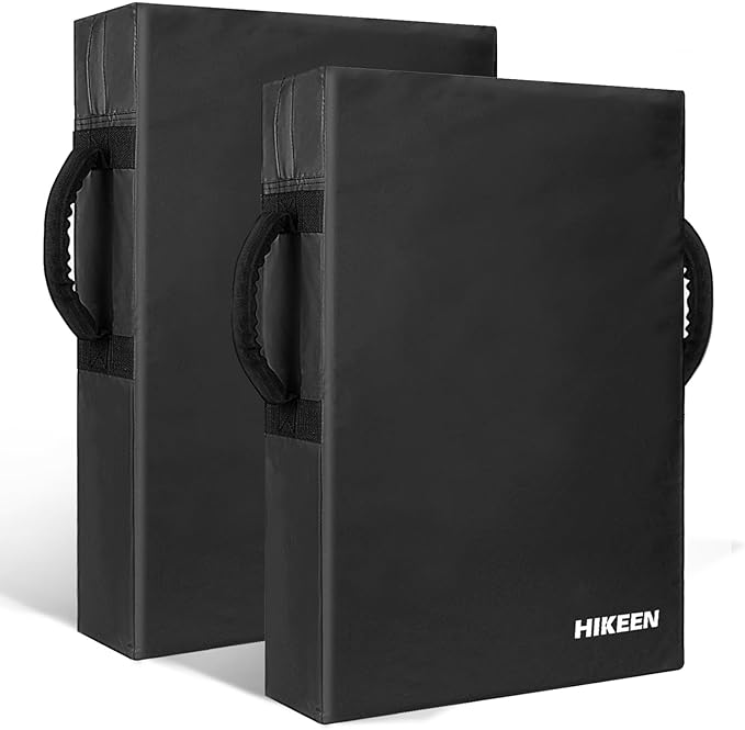 Hikeen Football Blocking Pad Training Equipment Denser Softer Foam Kick Pads for Football, Basketball, Hockey, Lacrosse Tackle Dummy - 24"x16" Kick Shield Pad with Handles (1PCS)