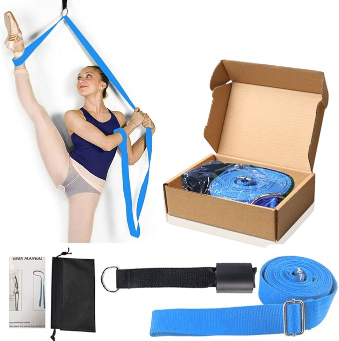 Leg Stretcher, Door Flexibility & Stretching Leg Strap - Great for Ballet Cheer Dance Gymnastics or Any Sport Leg Stretcher Door Flexibility Trainer Premium Stretching Equipment